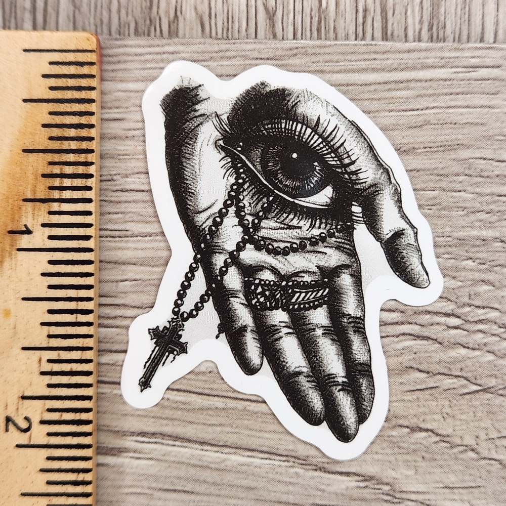 10/$10 Sticker Black And White Tarot Witchy Wicca Goth